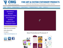 Tablet Screenshot of creativemarketinggroup.com